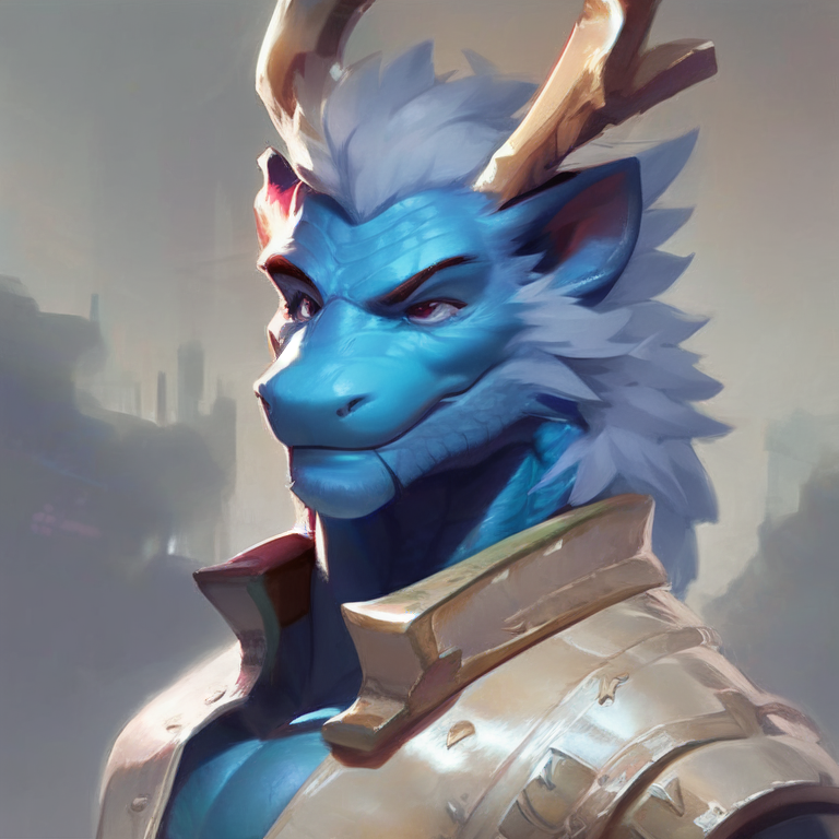 06468-3093435641-score_9, bust portrait of a muscular male eastern dragon, blue scales.png